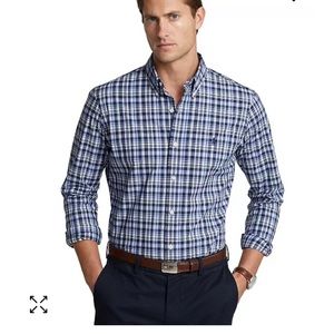 Ralph Lauren multi blue checkered button down